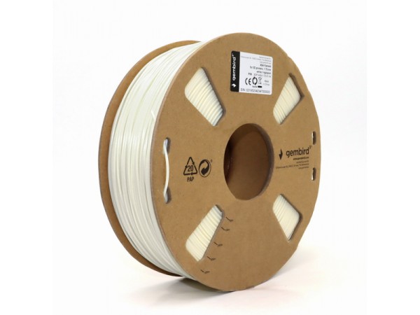 Gembird ASA Filament 1.75mm White 3DP-ASA1.75-01-W