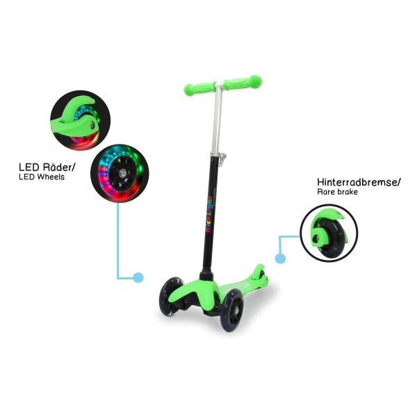 KickLight Scooter grün