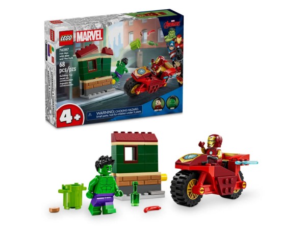 LEGO Marvel - Iron Man mit Bike und der Hulk (76287)