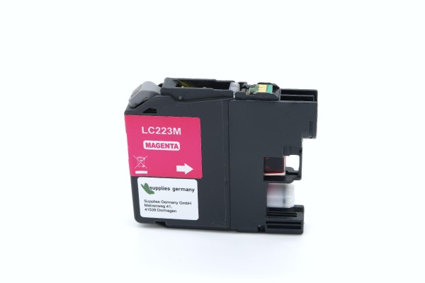 Brother LC-223 M / LC223MXL kompatibel, Tintenpatrone magenta, 9ml