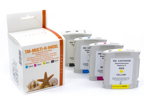 Multipack 940XL alternativ Tinte HP / BK55ml / C,M,Y18ml