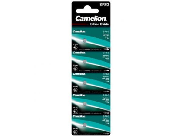 Batterie Camelion SR63 Silber Oxid (5 Stück)
