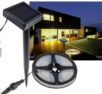 LED Solar LED-Stripe 3m, warmweiß 3000K