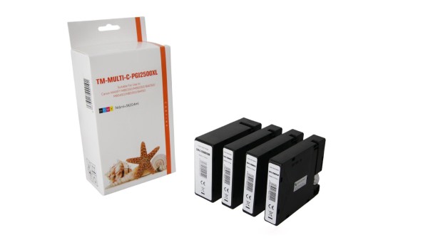 Canon 9254 B 004 / MULTIPGI2500XL kompatibel, Multipack mehrfarbig, bk = 74,6 cmy = 20,4ml