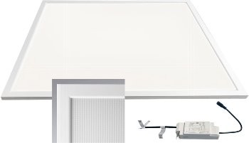 LED Licht-Panel "CTP-62 Office" neutralw - 62x62cm, 4000K, 40W, 4000lm, UGR16