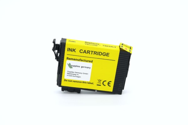 Epson C 13 T 03A44010 / T603XLY kompatibel, Tintenpatrone gelb, ml