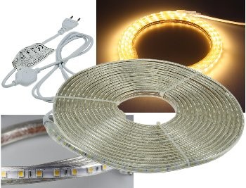 LED-Stripe "Ultra-Bright" 230V, 10m - 600 Lumen/Meter, warmweiß