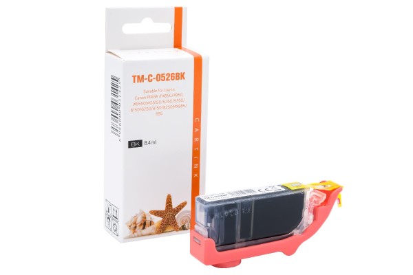 CLI526BK alternativ Tinte black Ca / 4540B001 / 8,4ml / mit Chip