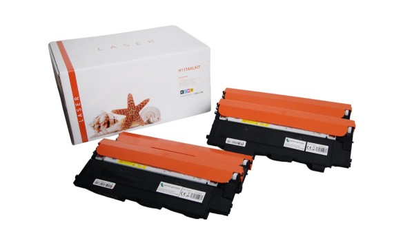 117AXLKIT mit Chip alternativ Toner Rainbowkit HP / W2070AW2073A / BK1.500 / CMY1.300 Seiten