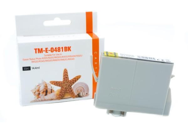 Epson C 13 T 04814010 / T048140 kompatibel, Tintenpatrone schwarz, 14,4ml