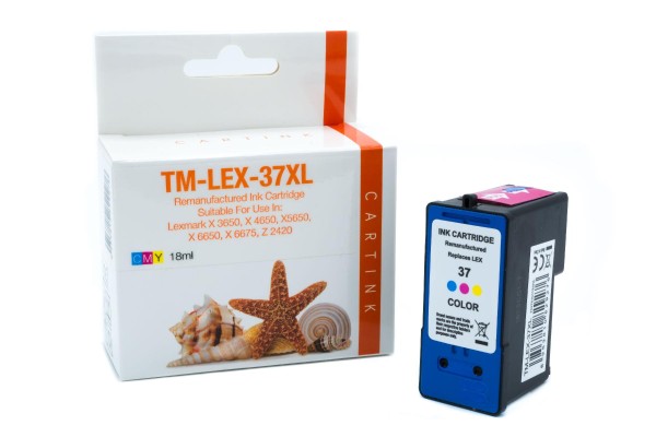 Lexmark 18C2180E / LEX37XL kompatibel, Refill-Patrone mehrfarbig, Supplies Germany