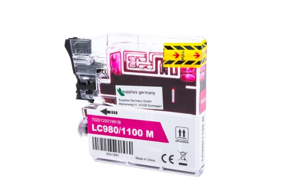 Brother LC-980 M / LC980/1100M kompatibel, Tintenpatrone magenta, 20ml