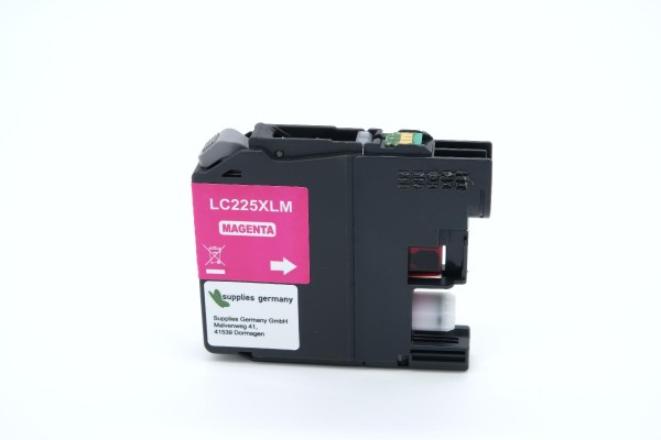 Brother LC-223 M / LC225XLM kompatibel, Tintenpatrone magenta, 11ml