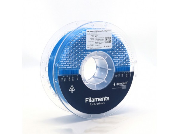 Gembird 3D Drucker PETG Filament 1.75mm Blau - 3DP-PETG1.75HY-01-B