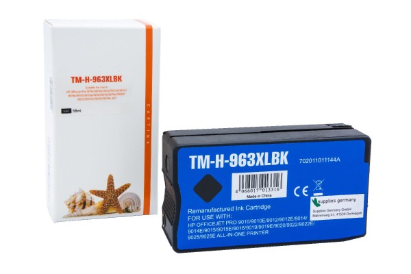 963XLBK Refill Tinte black HP / 3JA30AE / 58ml