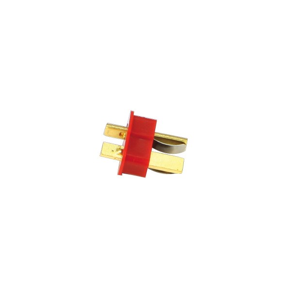 Hochstromstecker T-Dean vergoldet Grip