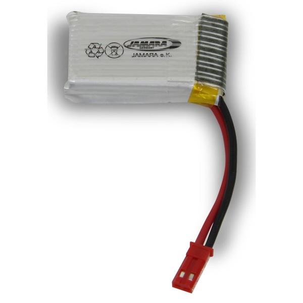 Lipo Lithium-Ion Polymer Akku 3,7V 650mAh 10C JST (BEC) 2,41Wh