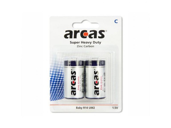 Batterie ARCAS Super Heavy Duty Baby C LR14 (2 St.)