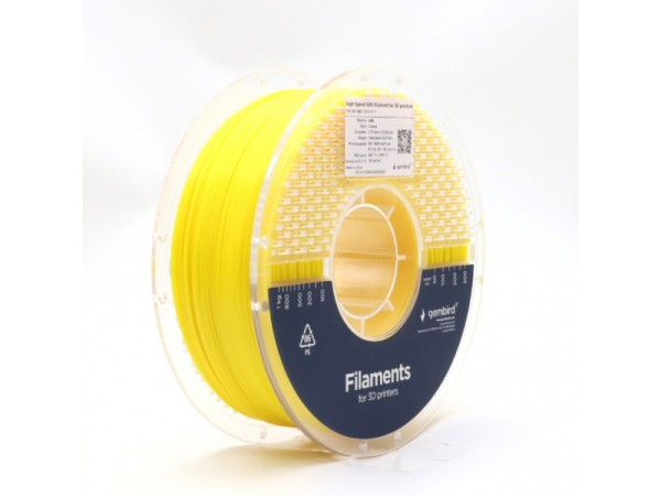 Gembird High Speed ABS Filament 1.75mm 1kg Gelb - 3DP-ABS1.75HY-01-Y