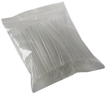 Schrumpfschlauch-Sortiment, 100-teilig - in Sortimentstüte, transparent