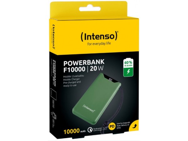 Intenso Powerbank F10000 10000mAh Grün (7332037) - 20W