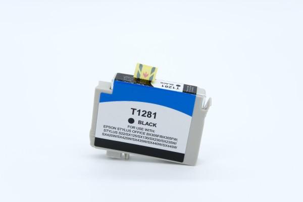 Epson C 13 T 12814011 / T1281 kompatibel, Tintenpatrone schwarz, 8ml