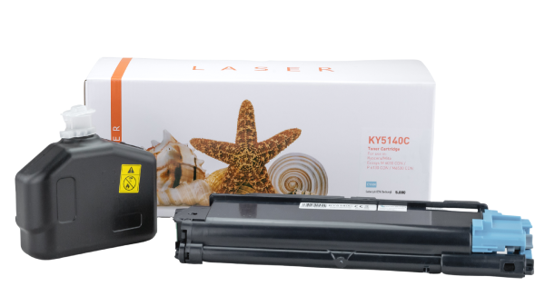 Kyocera 1T02NRCNL0 / TK5140C kompatibel, Tonerkartusche cyan, 5.000 Seiten