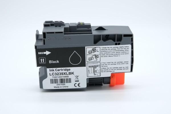 Brother LC-3239 XL BK / LC3239XLBK kompatibel, Tintenpatrone schwarz, 128ml