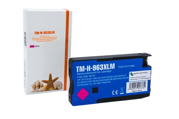 963XLM Refill Tinte magenta HP / 3JA28AE / 25,5ml