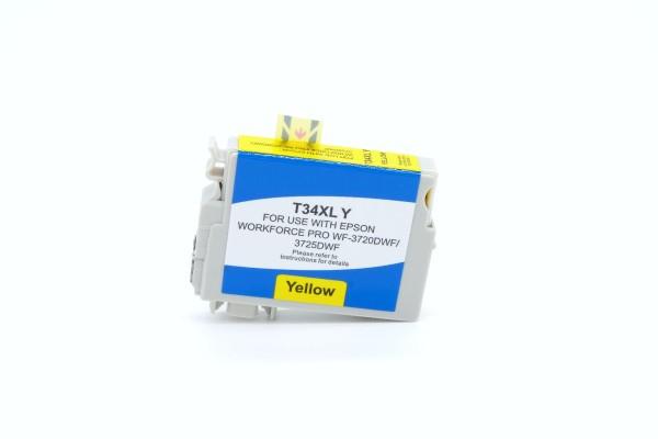 Epson C 13 T 34744010 / T34XLY kompatibel, Tintenpatrone gelb, 950 Seiten