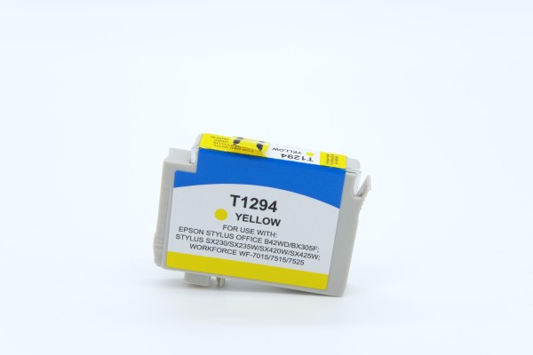 Epson C 13 T 12944010 / T1294 kompatibel, Tintenpatrone gelb, 7ml